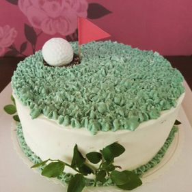 Golf-teemainen kakku